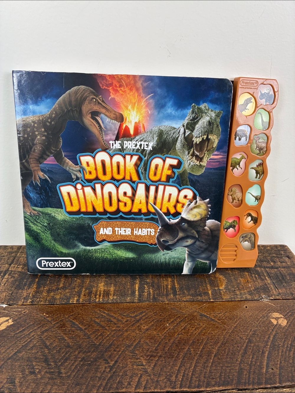 Book of Dinosaurs Prextex Sound Panel Kids Book Habits Hardback Educational